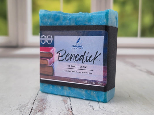 Benedick by Storied Soaps - Coconut Scented scented - Oversized 7 oz Bar Soap - DISCONTINUED