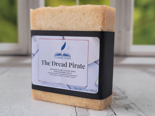 The Dread Pirate by Storied Soaps - Spearmint Salt Hand and Body essential oil soap - Oversized 7 oz bar -  DISCONTINUED